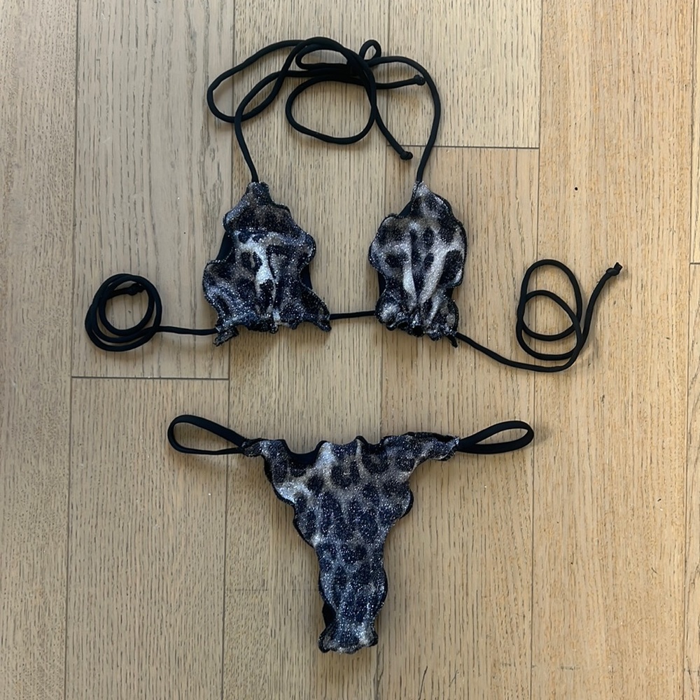 Lali and Layla Leopard Sparkle Bikini
